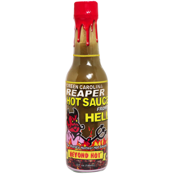 Green Carolina Reaper Hot Sauce from Hell Jerky Joint