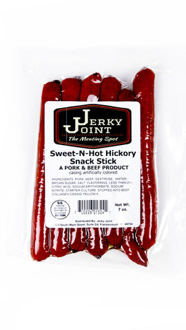 Sweet-N-Hot Hickory Beef Snack Sticks