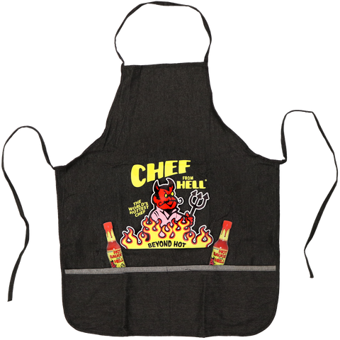 Chef From Hell Apron – Denim Black